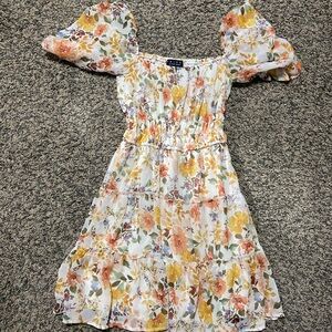 Floral Puff Sleeve Dress